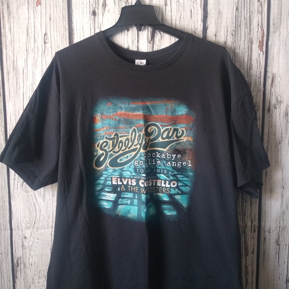 Steely Dan Rockabye Gollie Angel 2015 Concert Tour Graphic T-Shirt Size 3XL - Picture 2 of 5